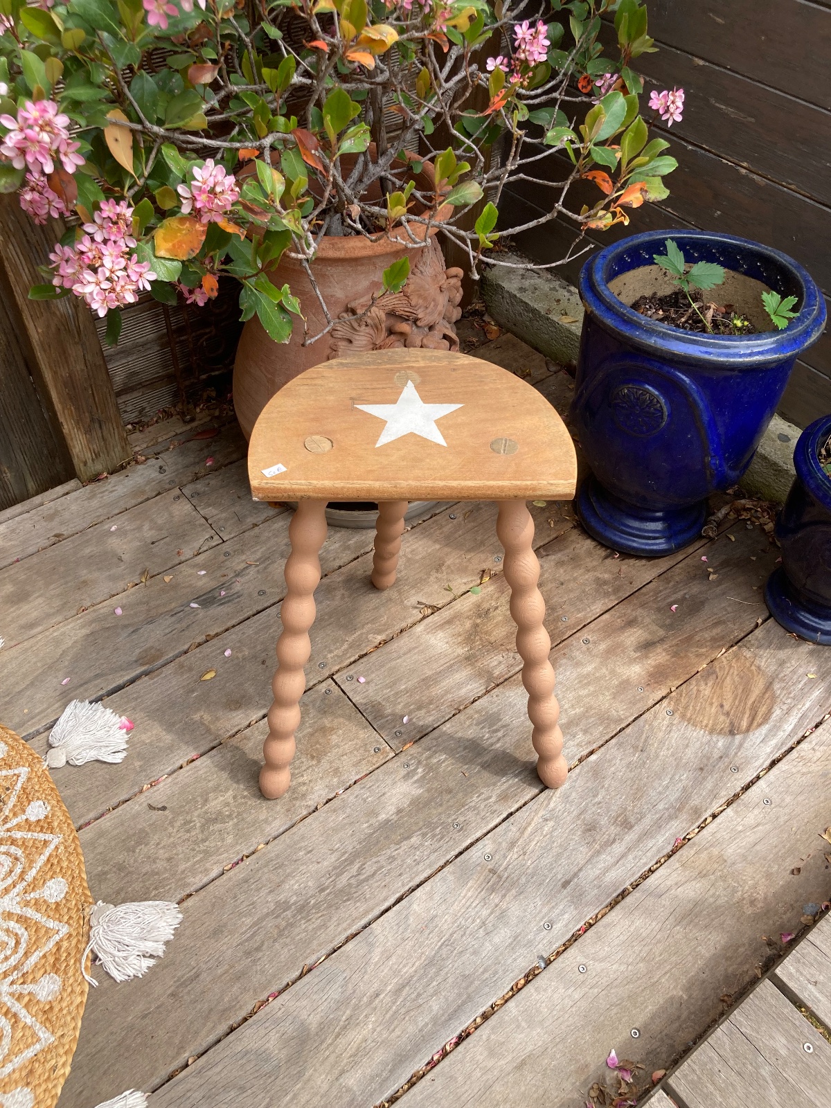 Commode pied moustache ART DÉCO relookee boheme meuble vintage relooke en bois massif