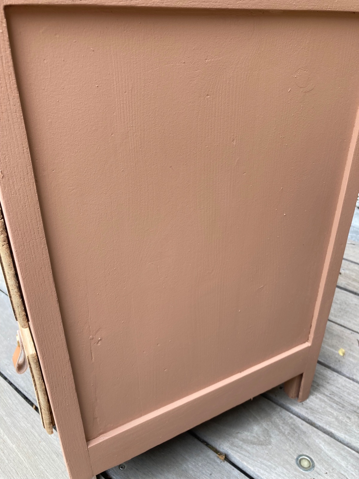 Commode pied moustache ART DÉCO relookee boheme meuble vintage relooke en bois massif